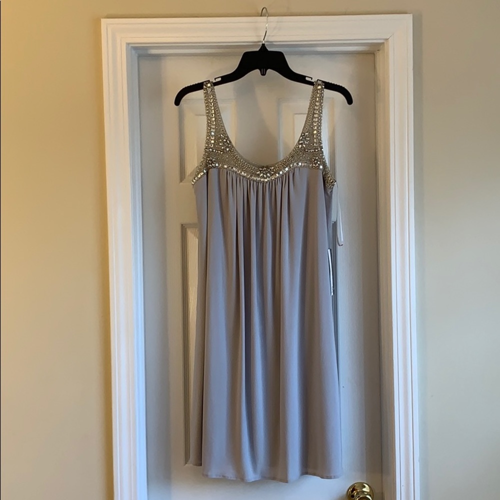 Embellished Shift Dress